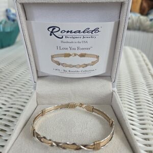Ronaldo Jewelry "I LOVE YOU FOREVER" Bracelet Size 7.5